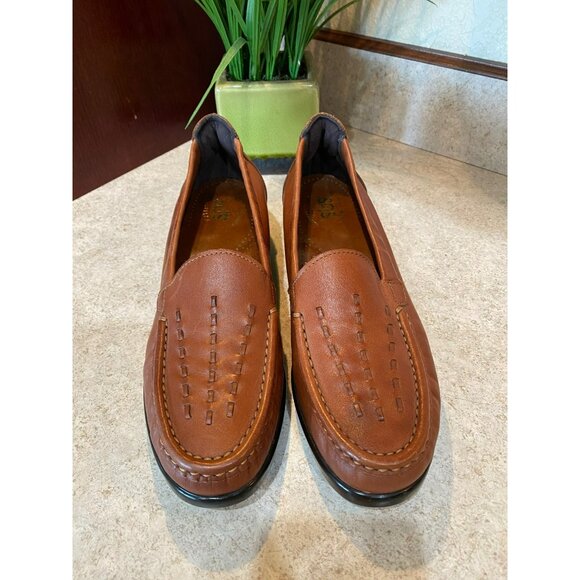 New SAS Weave 7.5 Brown Chesnut Loafers Women's Slip-On Shoe - Picture 2 of 9
